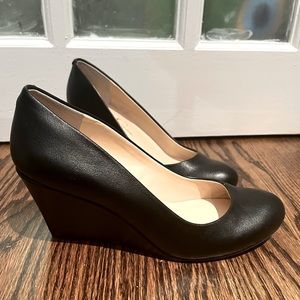 Jessica Simpson black wedges- Excellent, like new condition- Size 6.5